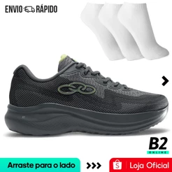 Tênis Olympikus Sagaz Masculino + 3 Pares de Meias Original com Nota Fiscal e Garantia