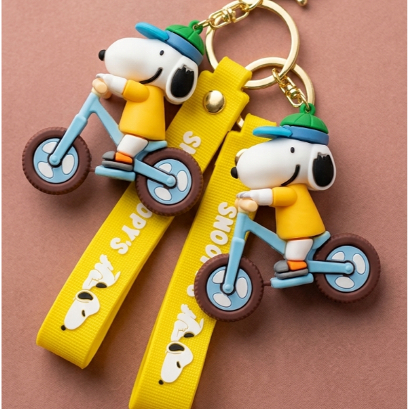 Snoopy Charlie Brown Chaveiro Fofo Silicone Grande Kawaii Peanuts Mochila Bolsa Presente Geek