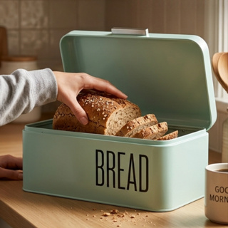 Porta Pão Silky Bread em Aço 33x18cm Organizador Moderno, Resistente e Ideal para Cozinha em Oferta na Shopee