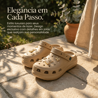 Babuche Tratorada Glamour Plataforma Poderosa | Tamanco Tratorado Glam Charme Conforto +Salto = 😎​💎✨ em Oferta na Shopee