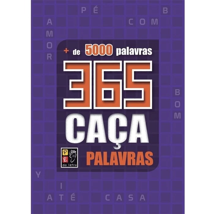 Caça Palavras 365 + de 5000 Palavras Roxo Pé da Letra