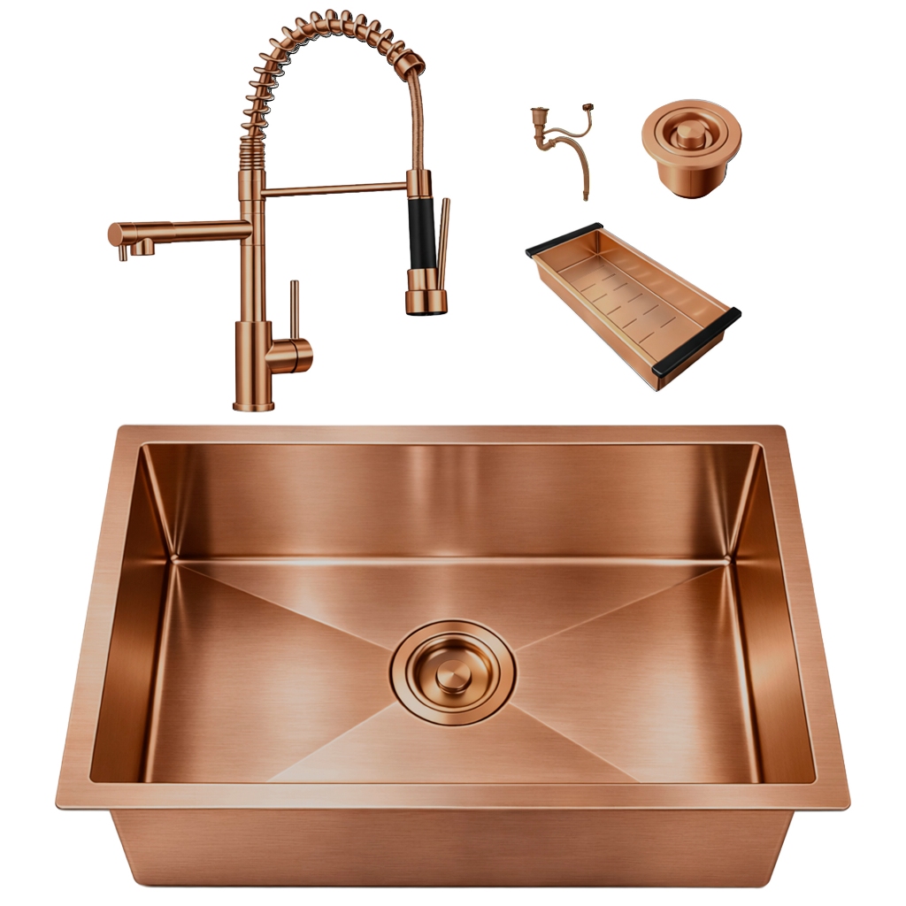Cuba Gourmet 50x40 Inox 304 com Torneira Misturador 2 Saídas Completa Brinovar