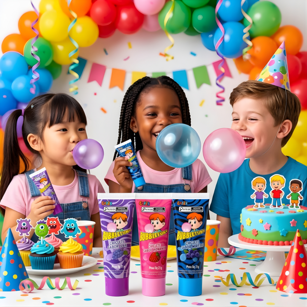 Doce Chiclete Bubbletube Guloseimas Sortidas Chicle bala Festa Atacado