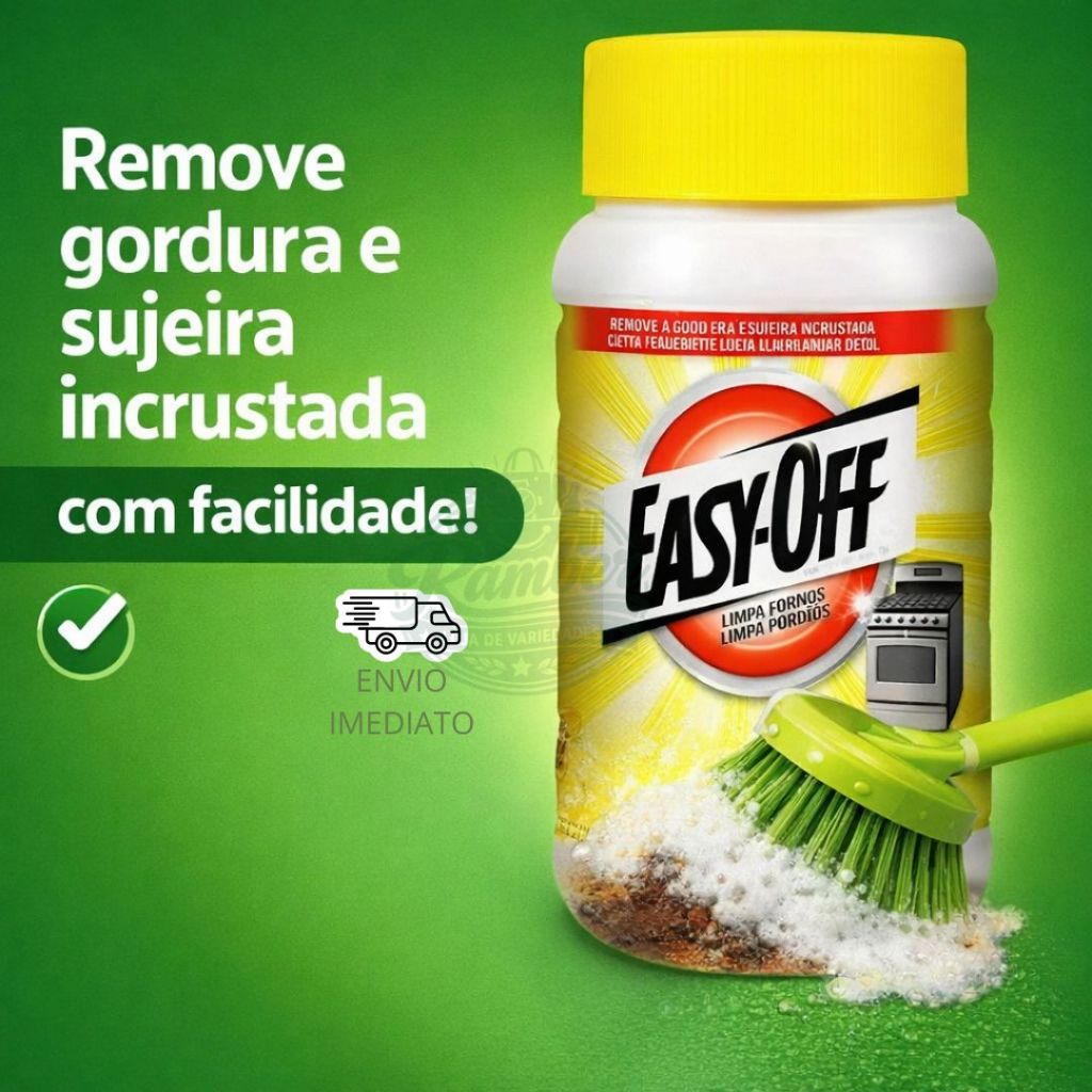 Limpa Fornos Easy Off para Remover Gordura Pesada Ideal para Cozinhas Donas de Casa e Uso Doméstico/Profissional