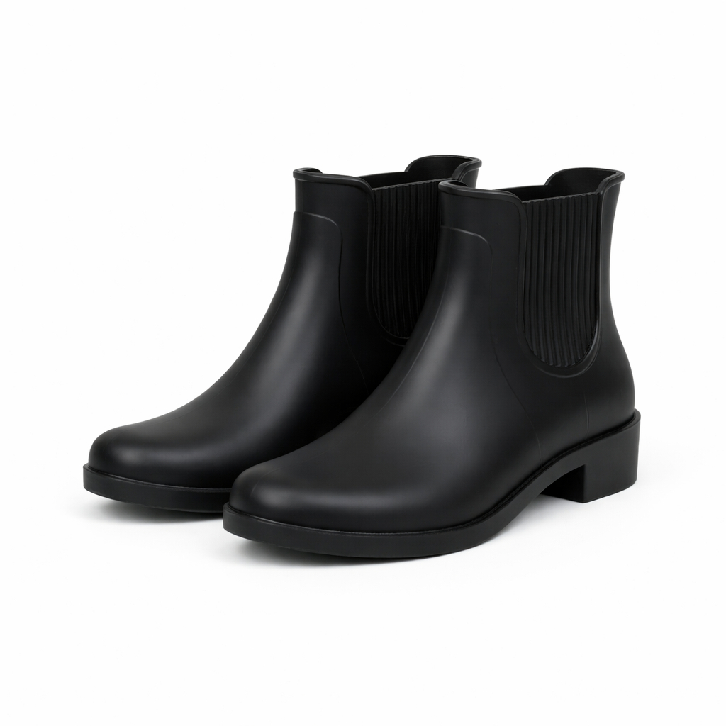 Bota Galocha Impermeável PVC Cano Curto para Chuva, Pesca, Motoboy e Limpeza