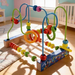 Brinquedo Pedagógico Aramado Disney Grande Montanha Russa Educativo Colorido Método Montessori