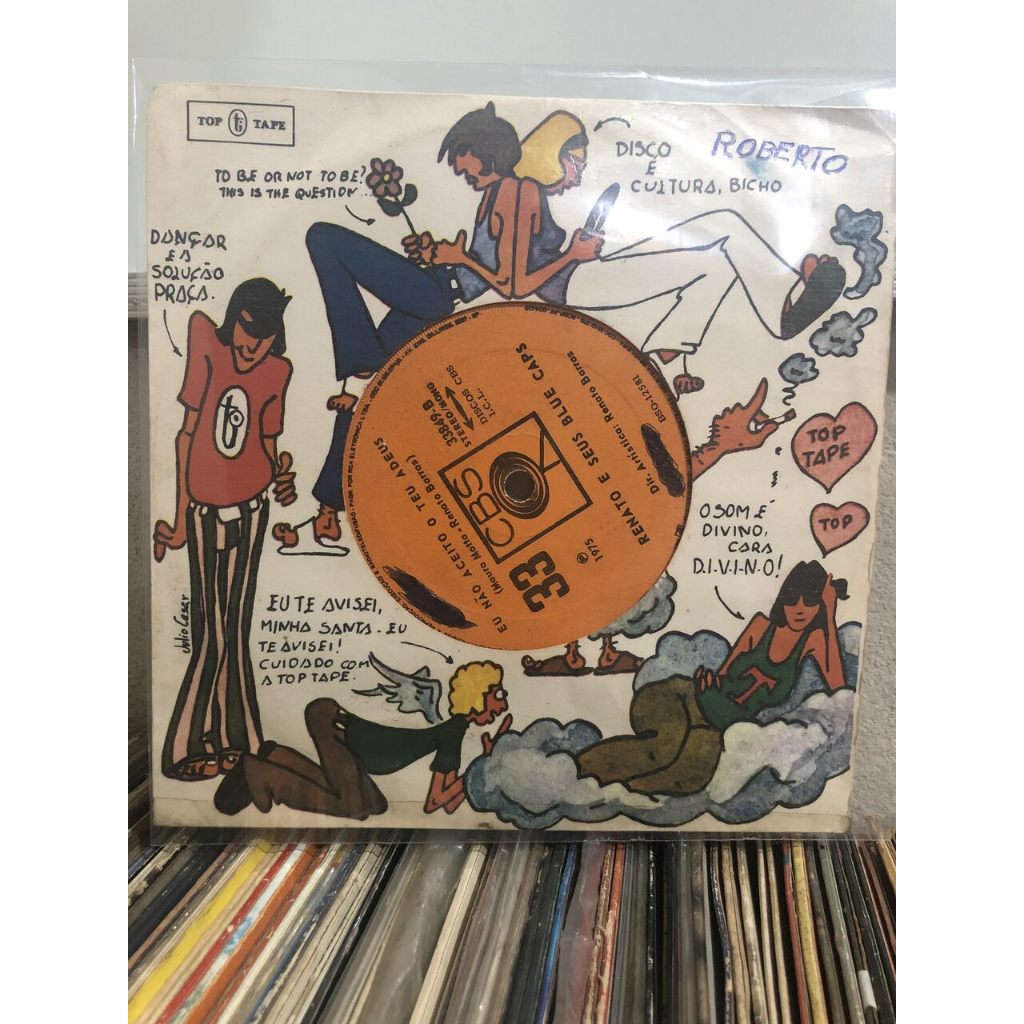 Vinil Renato e Seus Blue Caps – Só Por Causa de Você / Eu Não Aceito o Teu Adeus 1970 - Compacto 7 Polegadas