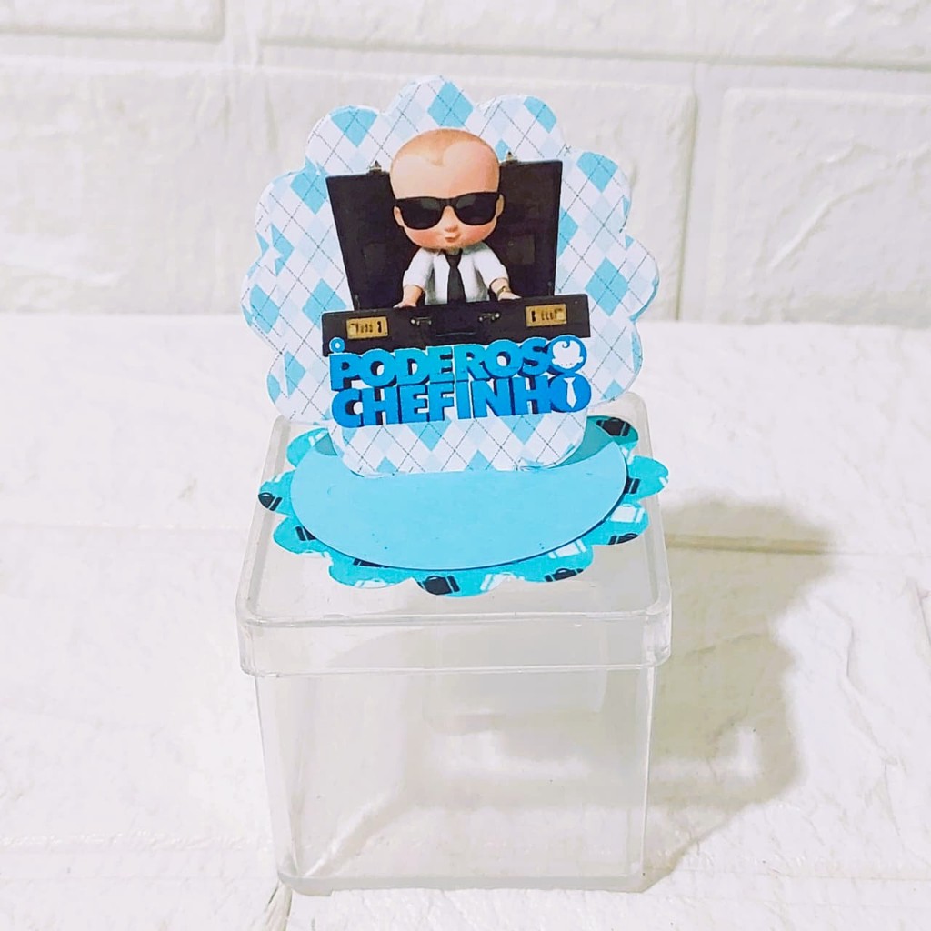 Aplique Painel 3D, Tag Personalizada da PODEROSO CHEFINHO Lembrancinha de Festa Infantil