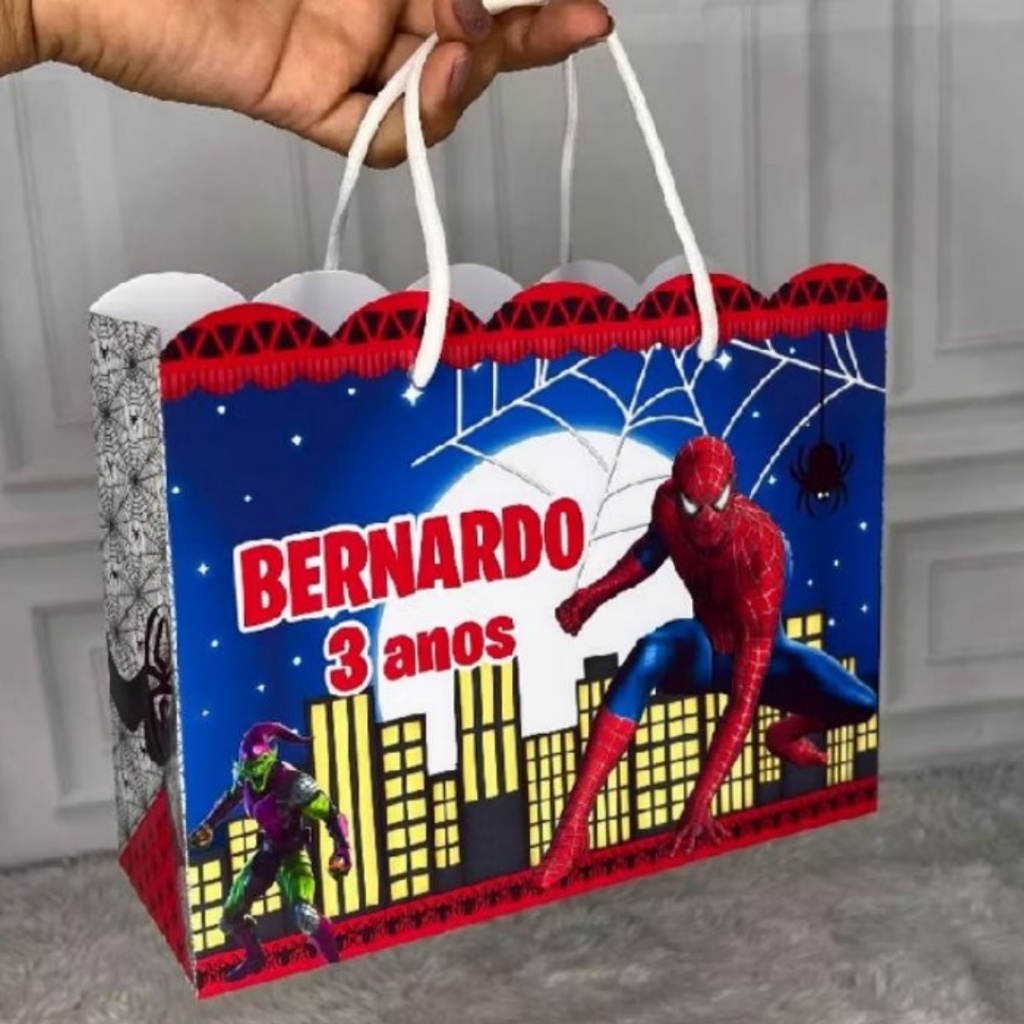 Sacolinha Personalizada para Lembrancinhas - Todos os Temas | Aniversário | Casamento | Batizado | Chá de BeBê