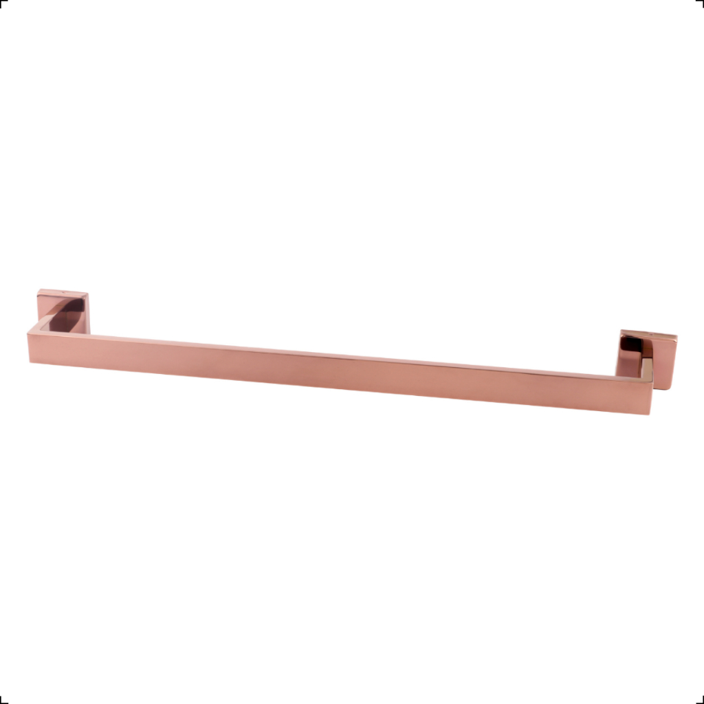 Suporte Porta Toalha Banho Lavabo Banheiro Inox304 Rose Gold