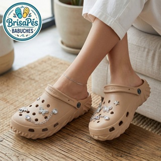 Babuche Feminino EVA Leve Macio Confortável Antiderrapante com Acessórios Elegantes Casual em Oferta na Shopee