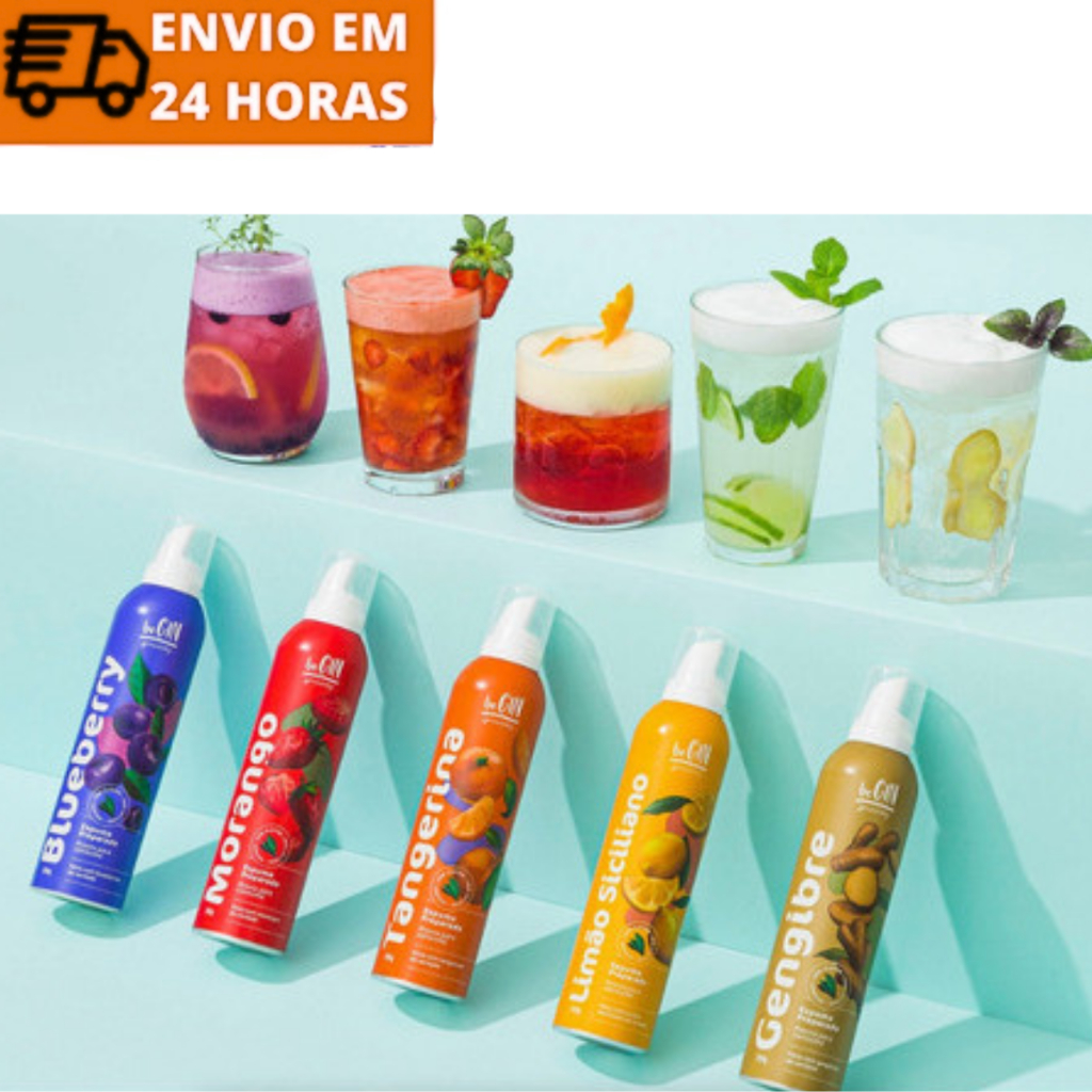 Espumas Begin para drinks Begin - Kit com 5 sabores