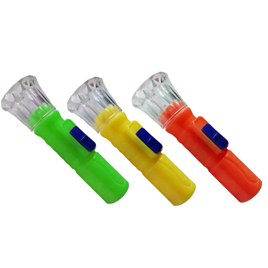Kit 3  Mini Lanterna Led Portatil Para Camping Iluminação Lanterninha Infantil Cor Sortida