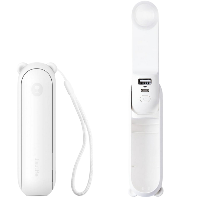 Mini ventilador portátil, ventilador de mão 3 em 1, ventilador portátil recarregável por USB pequeno de bolso