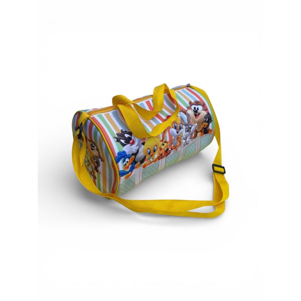 Mini Mala Bolsa Cilindro Personalizada Looney Tunes Bolsinha Aniversário Festa Lembrancinha Infantil