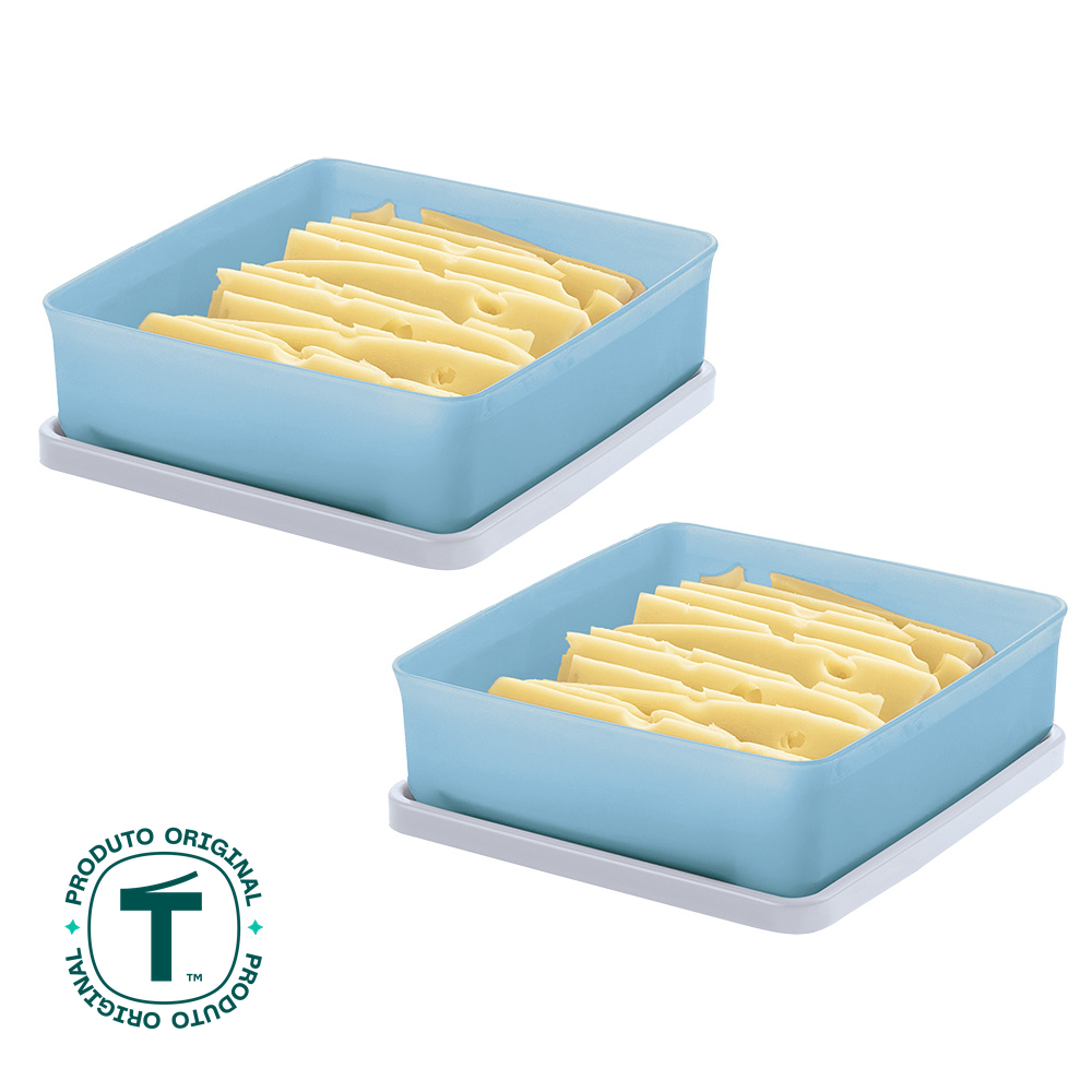 Kit 2 Potes Hermético Tupperware Mini Refri Line 400ml