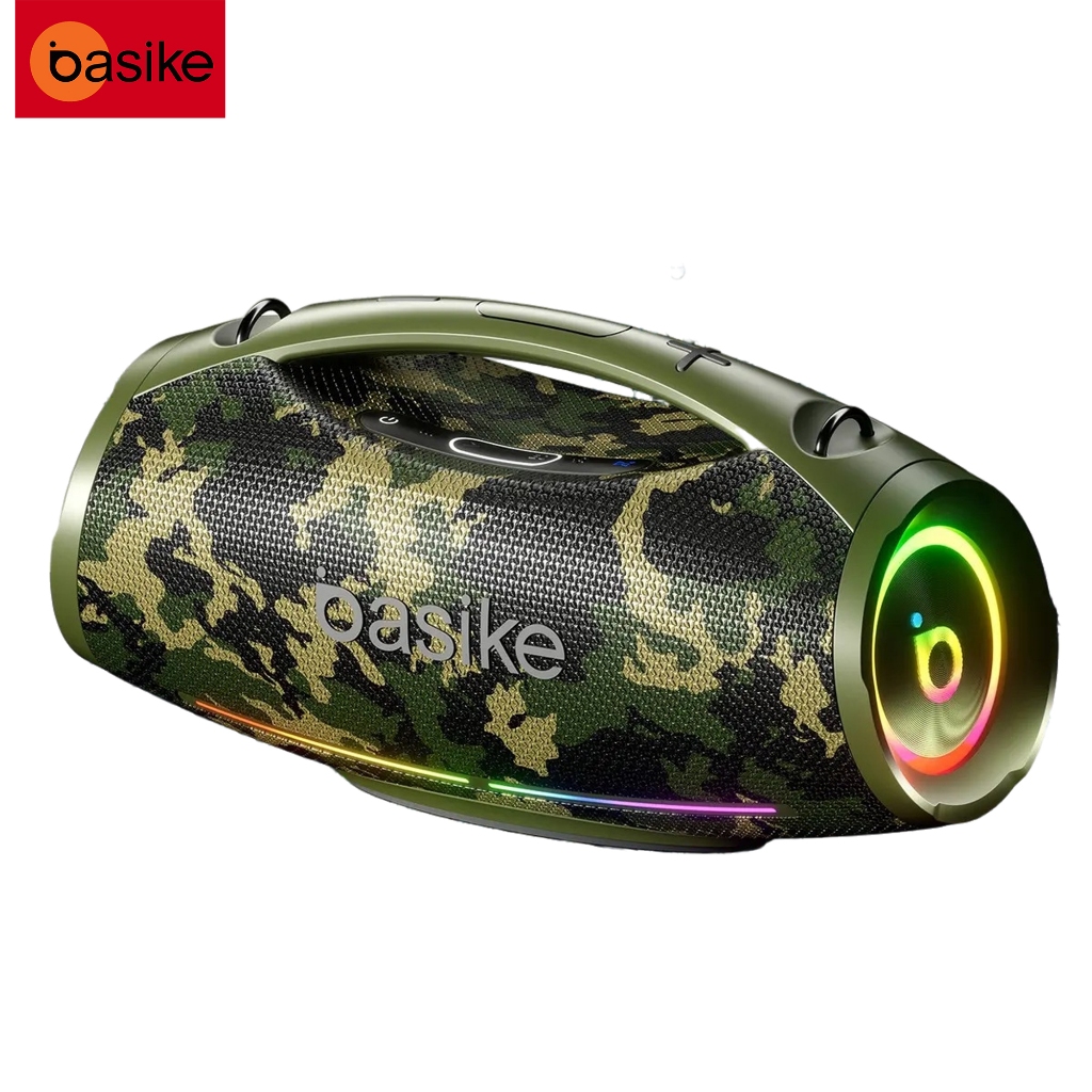 Caixa de Som Bluetooth Basike 200W Boombox 30000mAh IPX6 À Prova D'água RGB TWS Bass Boost 36h Festa Portátil em Oferta na Shopee