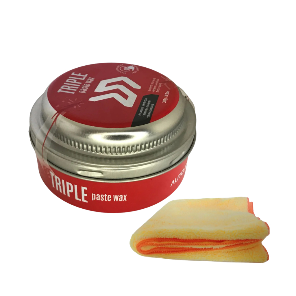 Cera De Carnauba Triple Paste Wax 300g + Pano Microfibra