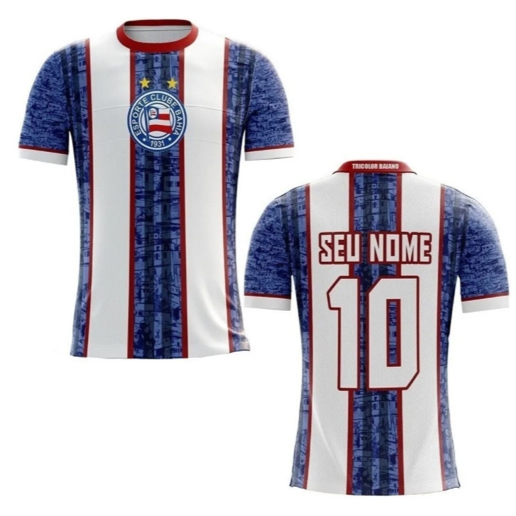 Camisa / Camiseta Torcedor do Esport Bahia Tricolor de Aço - Futebol - Torcida