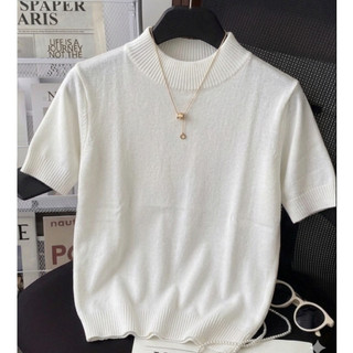 Blusa Feminina Blusinha Fresquinha Casual Com Manga Curta Moda Tendência Elegante Moda Ve…