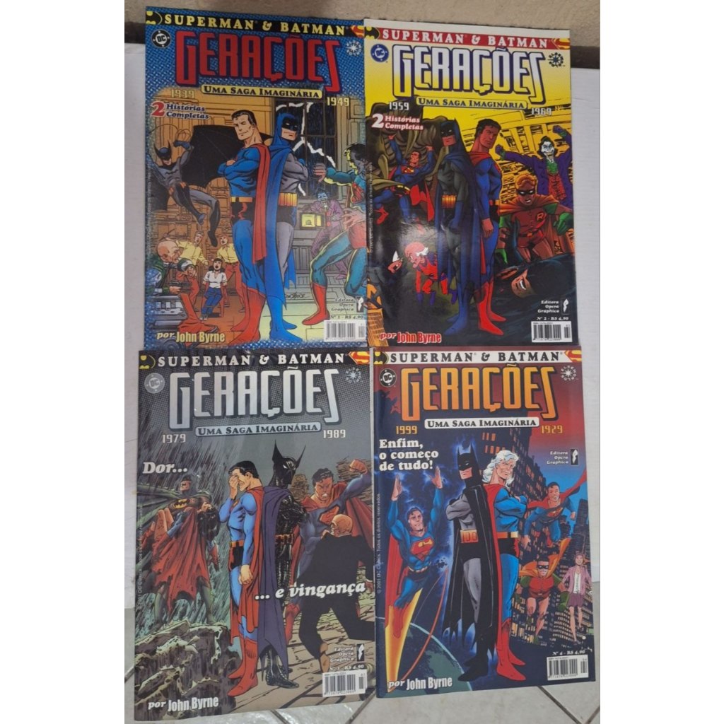 🧬 DC Gerações (Generations) – Coleção Completa 4 Volumes | Batman e Superman
