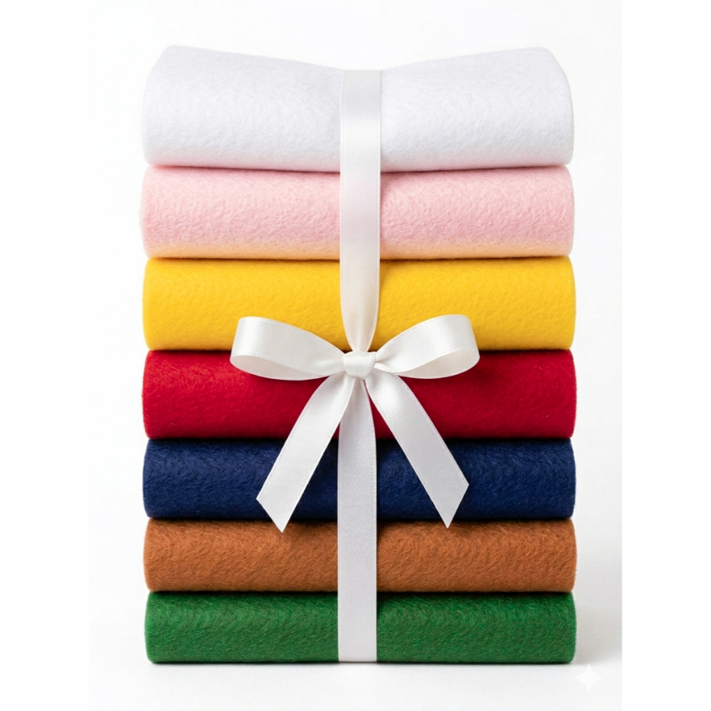 Kit Feltros Santa Fé 7 Cores Artesanato Patchwork