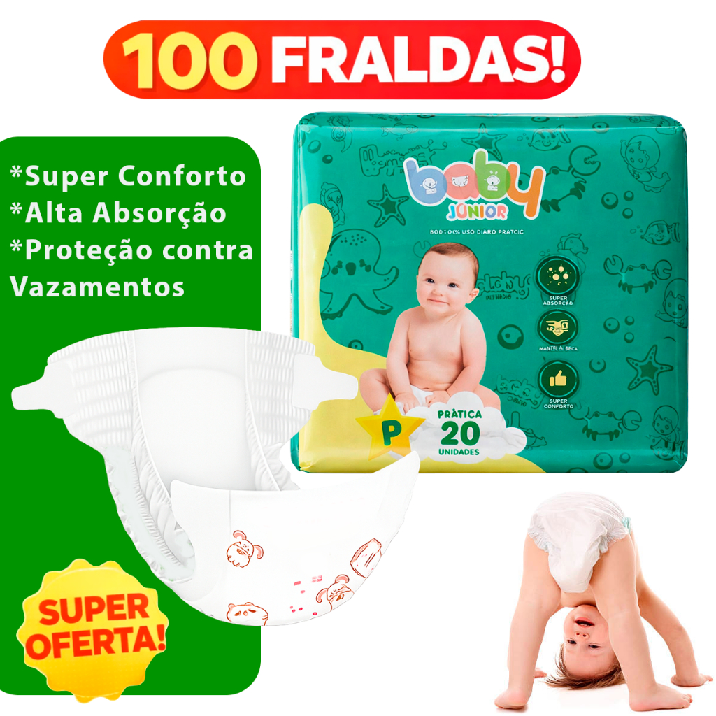 Kit de Fraldas Bebê Ajustável Total Max Baby P I Antil Fralda de Neném Semelhante Sumikko — R$ 19,98 em Shopee, 50% OFF