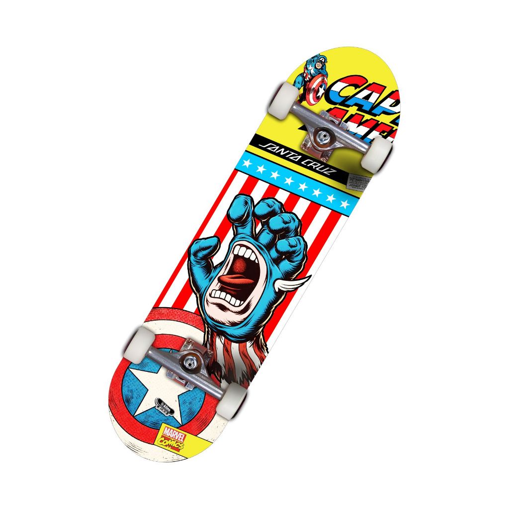 Adesivo Para Shape De Skate Coleção Santa Cruz Marvel Vintage