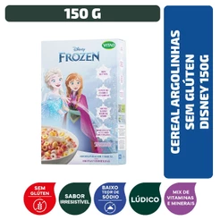 Cereal Argolinhas Sem Glúten Frozen Disney 150 g