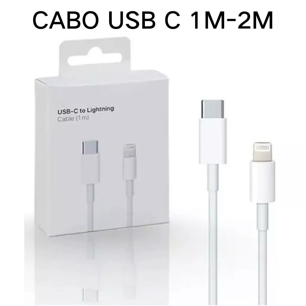 Cabo Para iPhone 20W Turbo 1M PD Apple Lightning Tipo C Usb-c ipad Macbook