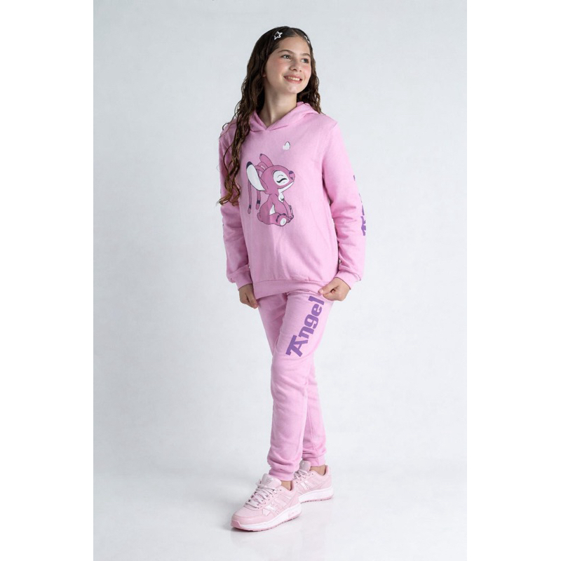 CONJUNTO MOLETOM TENDÊNCIA PERSONAGENS DISNEY MENINAS TAMANHOS 2 AO 12 ANOS MOLETOM INVERNO