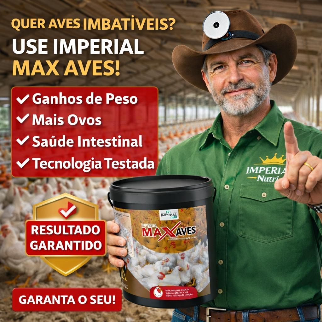 MAX AVES 5 KG Suplemento Núcleo Para Misturar Ração Aves, Galinhas Poedeiras, Pintinhos