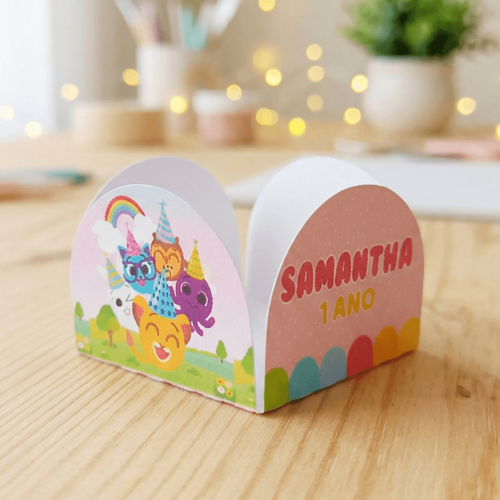 Forminhas de Doces Personalizadas Bolofofos Rosa | Brigadeiro Docinhos Decoração Festa Aniversário Lembrancinhas