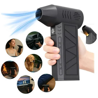 Mini Soprador Ventilador  De Ar Turbo 130000 Rpm - Sem Fio - 3 Velocidades  Bateria Recar…