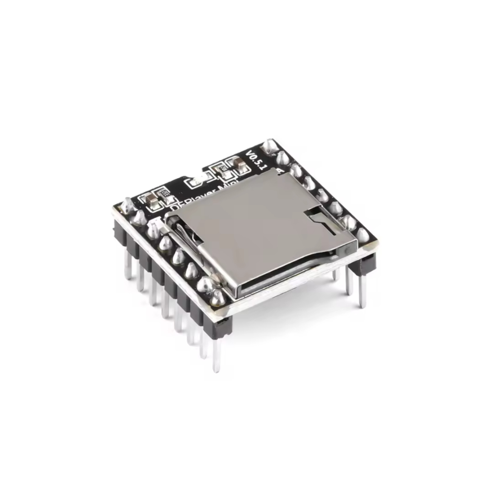 Módulo MP3 DFPlayer Mini V3.0 com Cartão MicroSD para Arduino Compacto para Projetos de Áudio MP3 DF Player Microcontrol