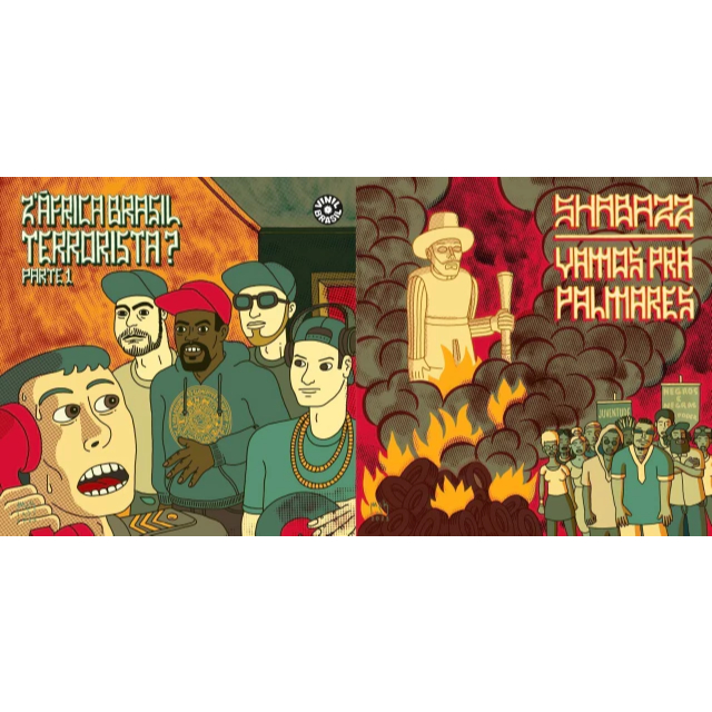 Vinil 7" Compacto Split Shabazz/Z'África Brasil Vinil Verde Translúcido Novo