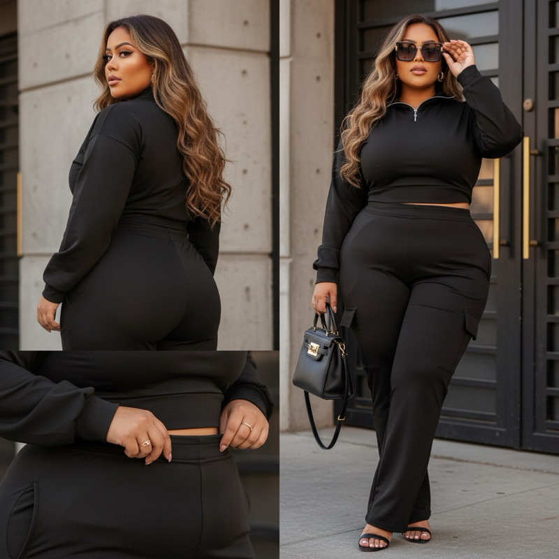 Conjunto de Frio Feminino  peluciado quentinho Plus Size Confortável e Estiloso