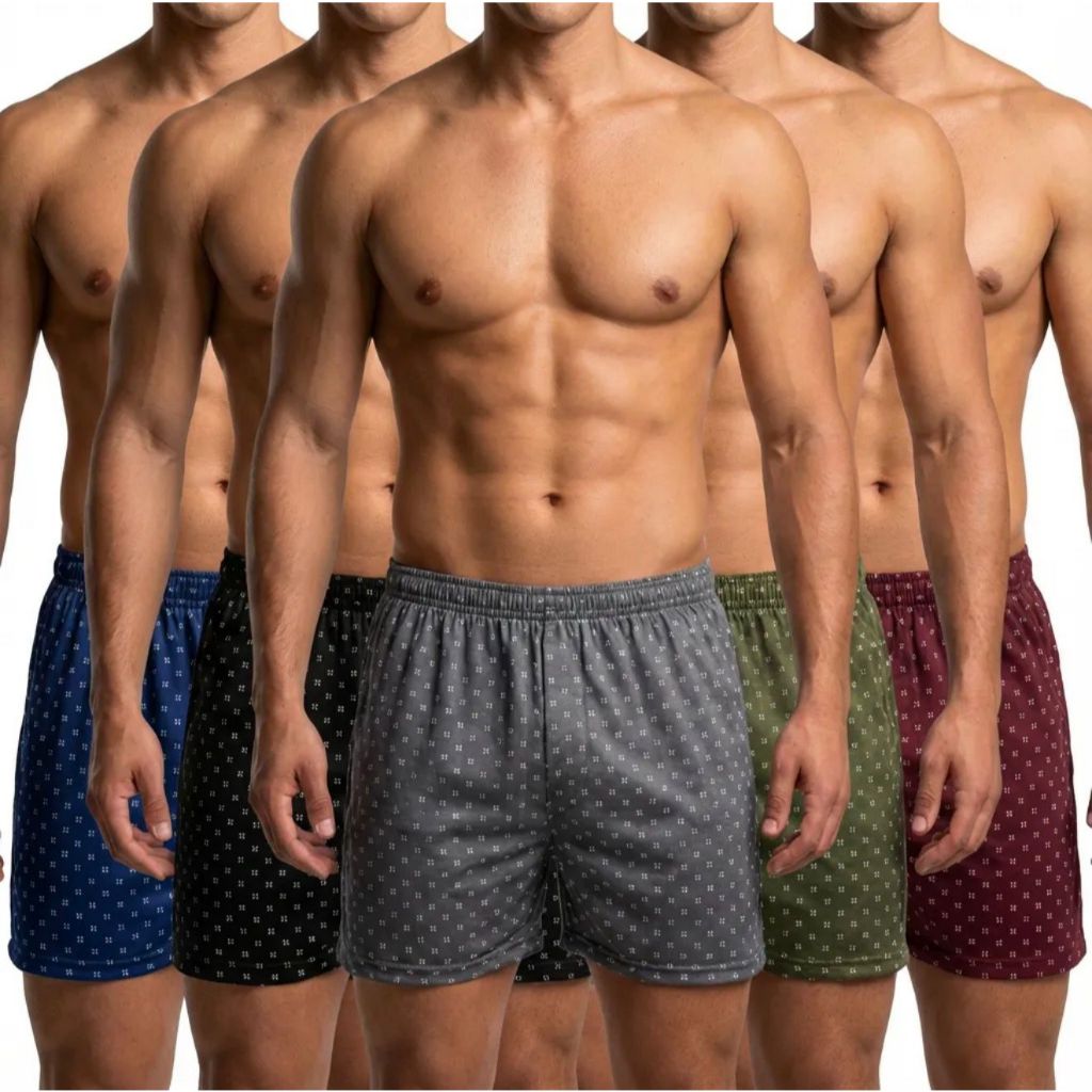 Kit 3 Cueca Samba Canção Masculino Short de Dormir Shortinho Fresquinho e Confortável Pijama