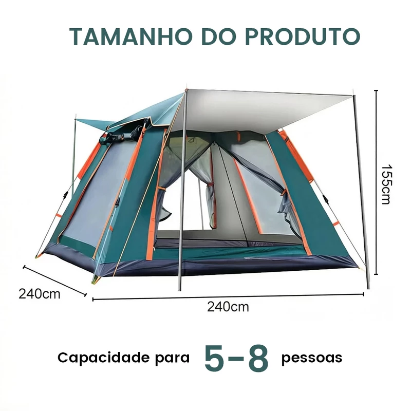 Barraca de Camping Automática Portátil Grande Impermeável — foto 2