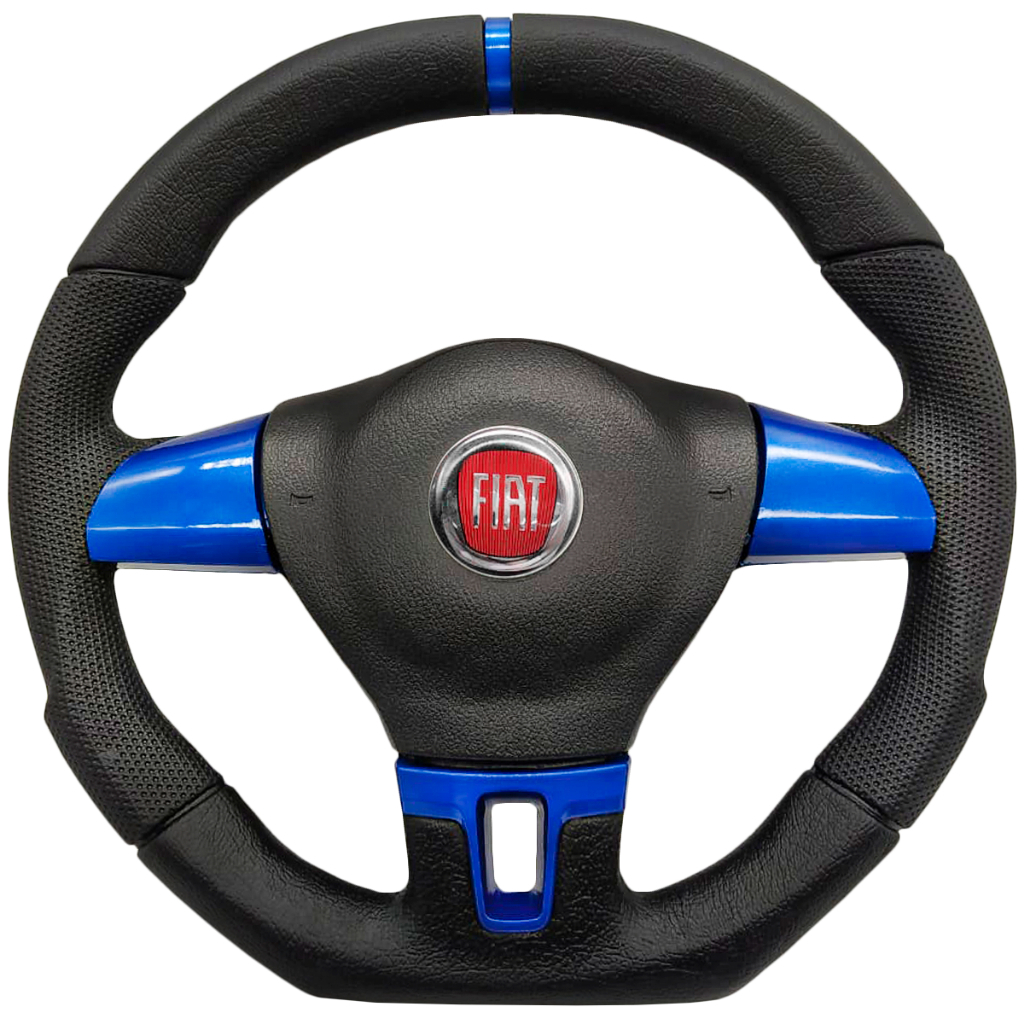 VOLANTE ESPORTIVO JETTA MKR AZUL MUSTANG BRAVA ELBA DUCATO FIORINO FIRE STRADA SIENA PALIO UNO DUCATO 2006 A 2016