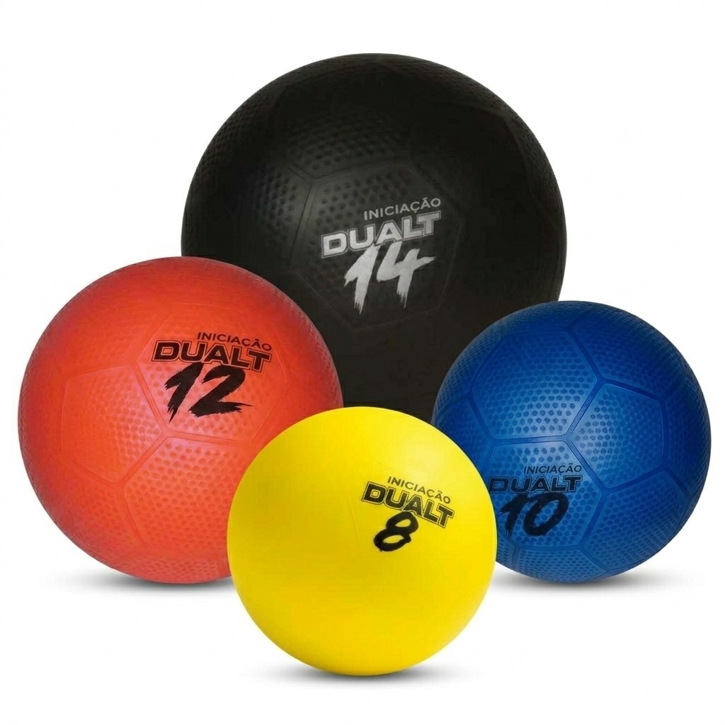 Bola de Iniciação Dualt  Macia e Resistente - Bola Queimada Recreativa Escolinhas Esportes