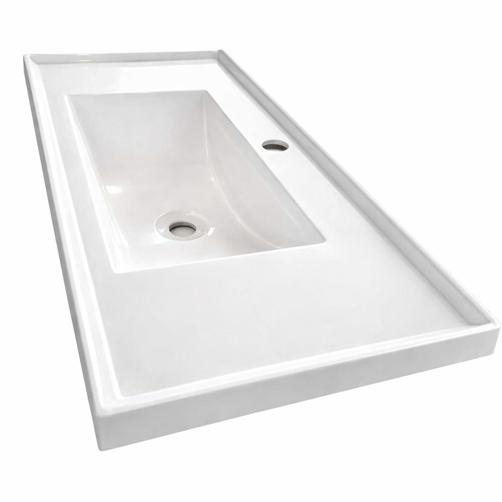 Pia Para Lavabo Gabinete de Banheiro em ABS Resistente Firme Duradouro Linha Premium