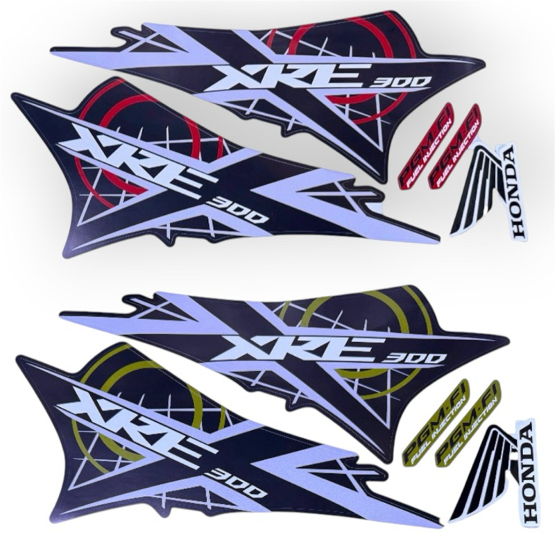Kit adesivos Xre 300 2012 em 3 cores!