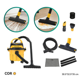 Aspirador de Pó 1400W 10L 3 em 1 com Função Soprador e Extrator de Água para Casa Carro