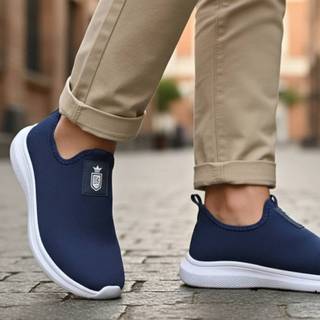 Tênis Feminino Caminhada Calce Fácil Confortável Tênis Masculino Casual Esportivo envio imediato