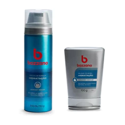 Kit Bozzano Hidratação Espuma Barbear 193g + Bálsamo Pós-Barba 100g