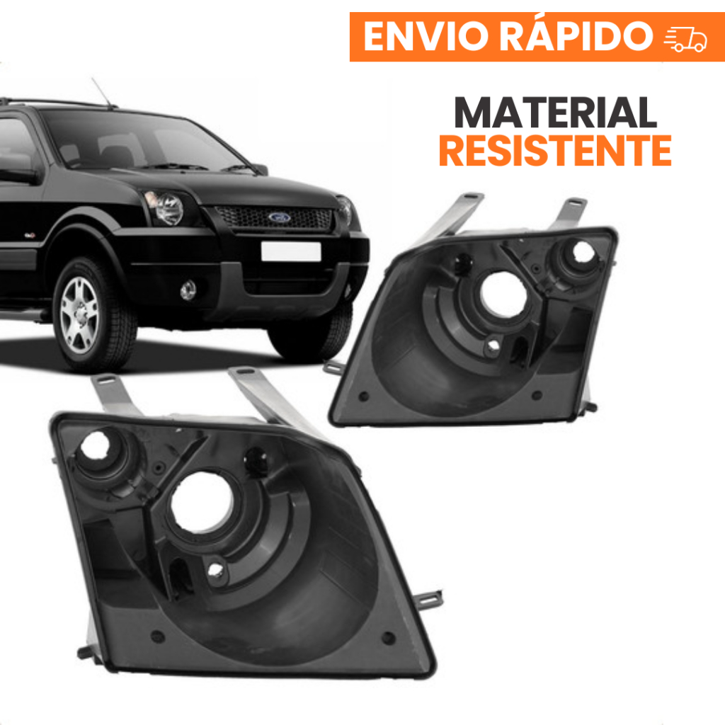 Carcaça Farol Ecosport 2003 2004 2005 2006 2007