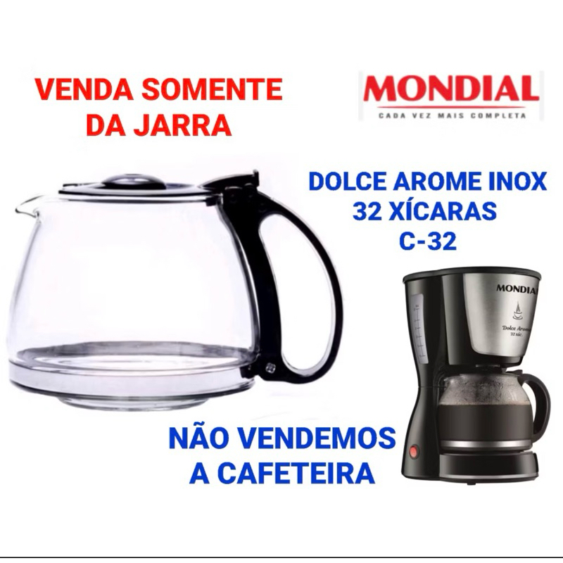 Jarra Cafeteira Mondial Dolce Arome Inox 32 Xícaras.