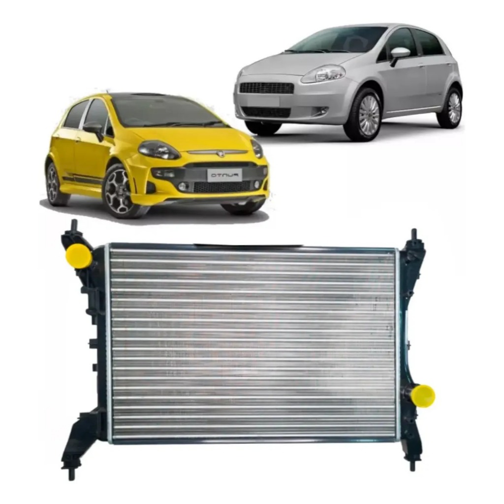 Radiador Punto 1.4 2008 09 2010 2011 2012 Até 2017 Com Ar TYC