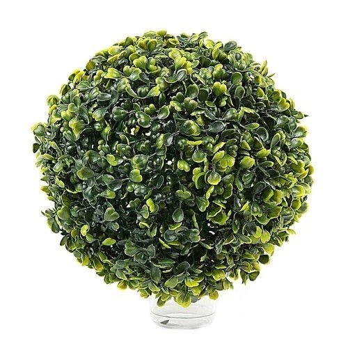 Kit 2 Bolas Buchinho 13cm Artificial Verde Para Jardim e Ambientes
